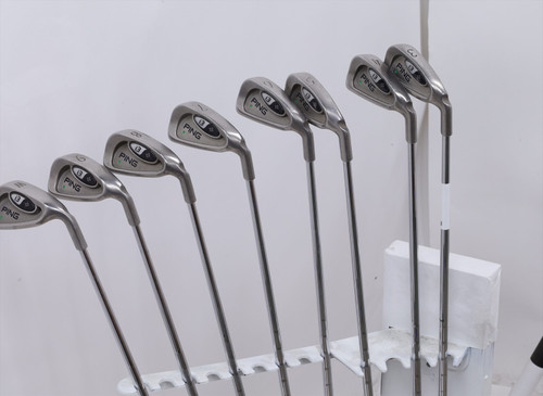 Ping I3 + Green Dot Iron Set 3-Pw Stiff Flex Steel 12784604 Good Ping I3 + Green Dot Iron Set 3-Pw Stiff Flex Steel 12784604 Good