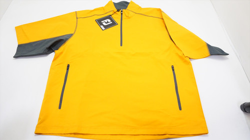 FootJoy Sport SS Windshirt Pullover Mens Size Large Mustard/Charcoal 940A 01186362 New FootJoy Sport SS Windshirt Pullover Mens Size Large Mustard/Charcoal 940A 01186362 New