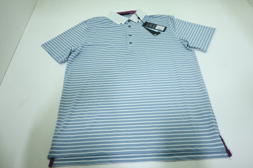 Greyson Torrey Polo Men Size Medium Bonneville/Arctic Regular New INV12715548 Greyson Torrey Polo Men Size Medium Bonneville/Arctic Regular New INV12715548