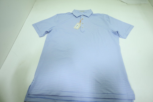 Peter Millar Golf solid Polo Men Size Medium SSBL Regular New INV12605415 Peter Millar Golf solid Polo Men Size Medium SSBL Regular New INV12605415