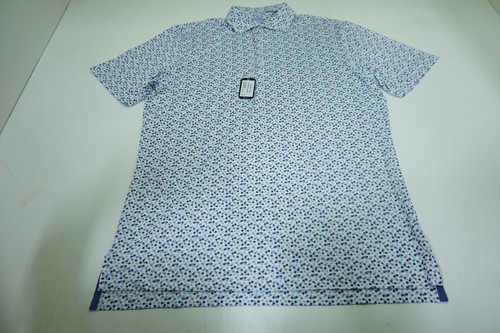 Johnnie-O Golf Berkley Polo  Men Size  Medium Maliblu Regular  New  INV12586216