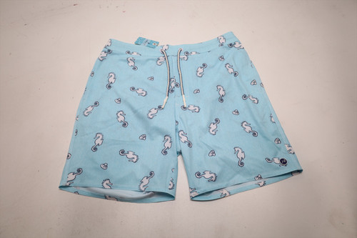 Johnnie-O Under The Sea Shorts Men Size Medium Gulf Blue Regular 982A 01312427 Johnnie-O Under The Sea Shorts Men Size Medium Gulf Blue Regular 982A 01312427