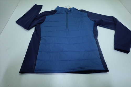 Peter Millar Weld Hybrid Pullover Men Size Medium NAVY Regular New INV12728712 Peter Millar Weld Hybrid Pullover Men Size Medium NAVY Regular New INV12728712