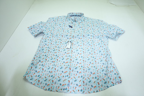 Johnnie-O Floaty_SMS Button Down Men Size Medium Maliblu Regular New INV12586991 Johnnie-O Floaty_SMS Button Down Men Size Medium Maliblu Regular New INV12586991