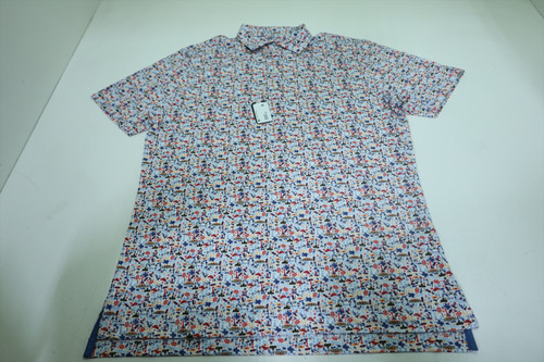 Johnnie-O Don't Mess with Texas Polo Men Size Medium White Regular INV12586309 Johnnie-O Don't Mess with Texas Polo Men Size Medium White Regular INV12586309