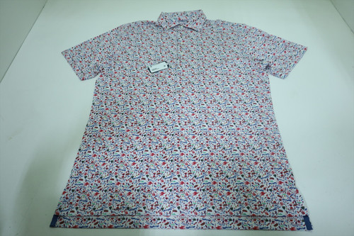 Johnnie-O Golf Show Biz Polo Men Size Medium White Regular New INV12586308 Johnnie-O Golf Show Biz Polo Men Size Medium White Regular New INV12586308