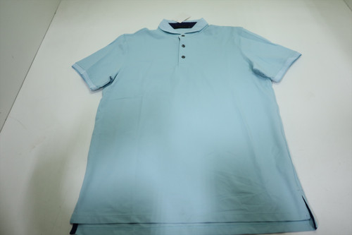 Greyson Golf Solid Polo  Men Size  Medium Topaz Regular  New  INV12717980