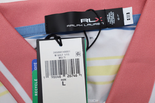Ralph Lauren RLX Sleeveless Polo Women Size Large MULTI Regular