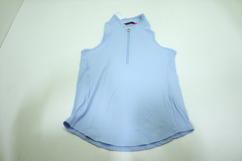 Greyson Sleeveless Vesta Mock Neck Top Polo Women Size Small Blue INV12693023 Greyson Sleeveless Vesta Mock Neck Top Polo Women Size Small Blue INV12693023