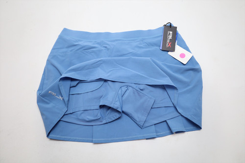 週末SALE＊新品Ralph Lauren RLXゴルフスカート サイズXS水色 Ralph Lauren RLX Golf Solid Skort Women Size Large Blue 981D New