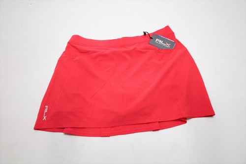 Ralph Lauren RLX Golf Solid Skort Women Size Large Red 981D New 01312763 Ralph Lauren RLX Golf Solid Skort Women Size Large Red 981D New 01312763