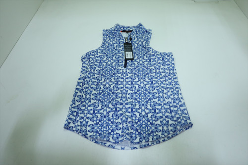 Greyson Blue Migration Vesta Mock Neck Polo Women Size Small Arctic INV12702497 Greyson Blue Migration Vesta Mock Neck Polo Women Size Small Arctic INV12702497