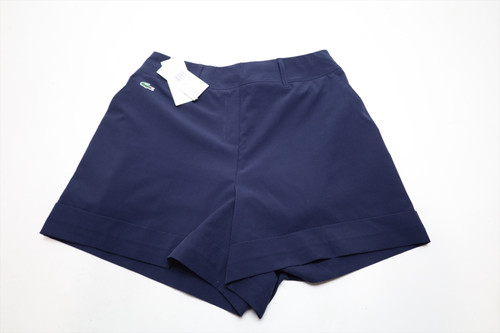 Lacoste Golf Solid Shorts Women Size 6 Navy Blue Regular 978B New 01312435 Lacoste Golf Solid Shorts Women Size 6 Navy Blue Regular 978B New 01312435