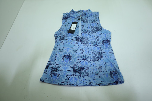 Greyson Winged Wolf Halley Polo Women Size Small Wolf Blue INV12702416 Greyson Winged Wolf Halley Polo Women Size Small Wolf Blue INV12702416