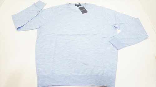 Peter Millar Excursionist Flex Crewneck 93% Merino Wool Sweater Men Medium BLUE 1006A 8214 Peter Millar Excursionist Flex Crewneck 93% Merino Wool Sweater Men Medium BLUE 1006A 8214