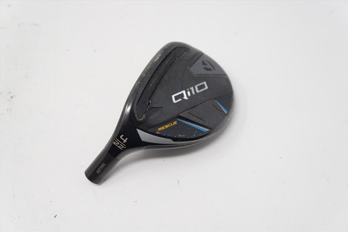 Lefty LH Taylormade Qi10 22* #4 Hybrid Rescue Club Head Only .370 GOOD 3-3-B Lefty LH Taylormade Qi10 22* #4 Hybrid Rescue Club Head Only .370 GOOD 3-3-B