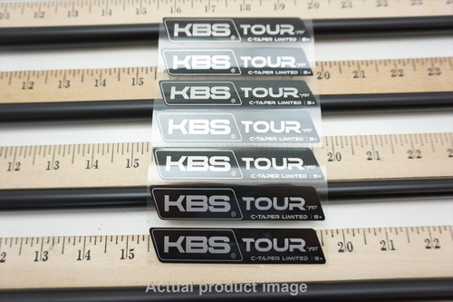 Uncut KBS Tour C-Taper Black LIMITED 125 STIFF+ 4-PW Iron Shaft Set PULLS .355T