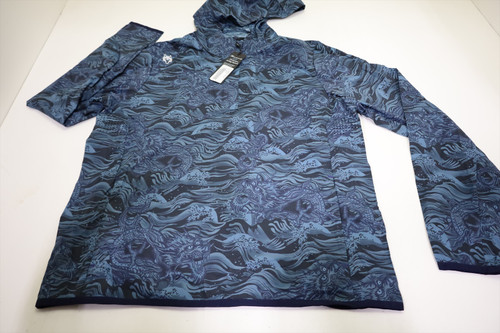 Greyson Golf Print Hoodie Pullover Mens Size Medium Aegean New INV12688562 Greyson Golf Print Hoodie Pullover Mens Size Medium Aegean New INV12688562