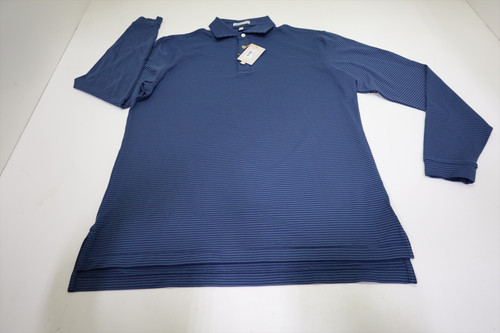 Peter Millar Golf Long Sleeve Polo Mens Size Medium NAVY New INV12613173 Peter Millar Golf Long Sleeve Polo Mens Size Medium NAVY New INV12613173