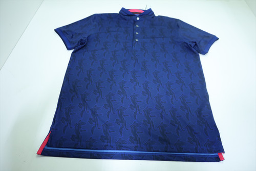 Greyson Golf Night Prowl Polo Mens Size Medium Maltese Blue New INV12710484