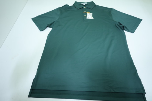 Peter Millar Golf Solid Polo Mens Size Medium NPINE Regular New INV12729315 Peter Millar Golf Solid Polo Mens Size Medium NPINE Regular New INV12729315