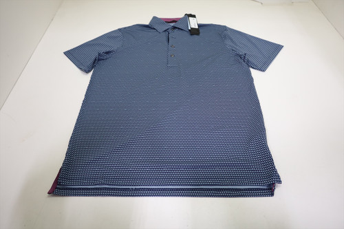 Greyson Golf Arrowhead Polo Mens Size Medium Maltese Blue New INV12664725