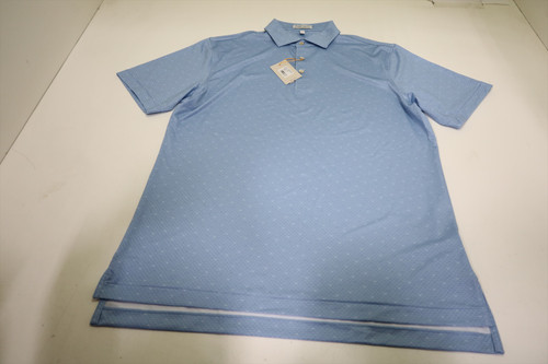 Peter Millar Pattern Polo Mens Size Medium COTTAGE BLUE Regular New INV12629013 Peter Millar Pattern Polo Mens Size Medium COTTAGE BLUE Regular New INV12629013