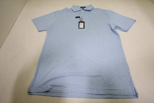 Peter Millar Golf Pattern Polo Mens Size Medium WHT Regular New INV12629183 Peter Millar Golf Pattern Polo Mens Size Medium WHT Regular New INV12629183