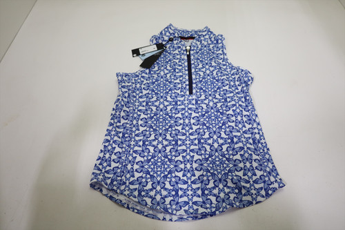 Greyson Blue Migration Vesta Mock Neck Polo Womens Small Arctic INV12669086 Greyson Blue Migration Vesta Mock Neck Polo Womens Small Arctic INV12669086