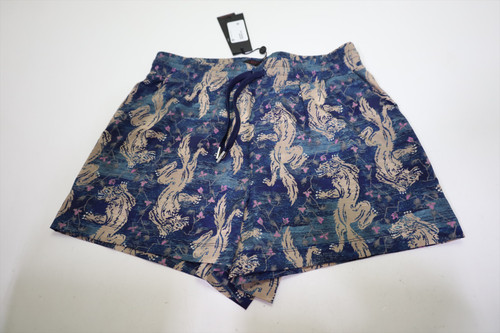 New Greyson Woven Wolf Phoenix Boxer Shorts Womens Small Blue INV12663982 New Greyson Woven Wolf Phoenix Boxer Shorts Womens Small Blue INV12663982