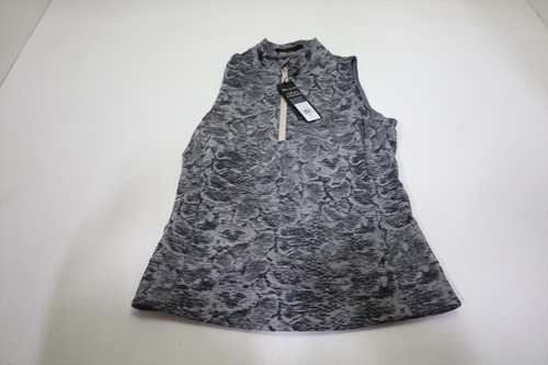 Greyson Wolf Scales Jacquard Sleeveless Halley Polo Women Small Sand INV12669139 Greyson Wolf Scales Jacquard Sleeveless Halley Polo Women Small Sand INV12669139
