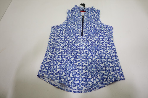 Greyson Blue Migration Vesta Mock Neck Polo Womens Small Arctic INV12664228 Greyson Blue Migration Vesta Mock Neck Polo Womens Small Arctic INV12664228