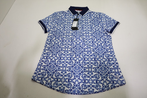 New Greyson Golf Blue Migration Scarlett Polo Womens Small Arctic INV12664378 New Greyson Golf Blue Migration Scarlett Polo Womens Small Arctic INV12664378