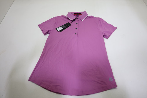 New Greyson Golf Scarlett w/Crowley Collar Polo Womens Small Peony INV12669119 New Greyson Golf Scarlett w/Crowley Collar Polo Womens Small Peony INV12669119