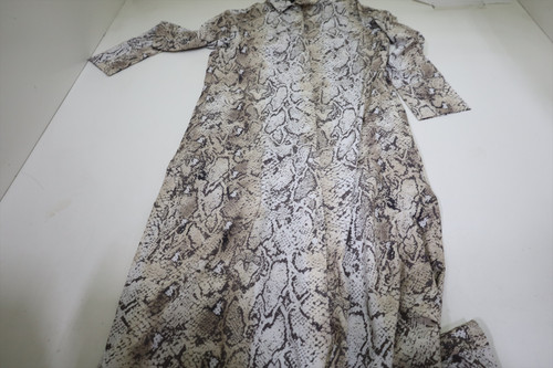 Greyson Wolf Scales Ashe Shirt Dress Womens Small Sand Multi INV12665343 Greyson Wolf Scales Ashe Shirt Dress Womens Small Sand Multi INV12665343