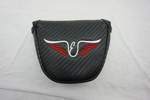 Edel Golf Classic Wings Heel Shafted Mallet Putter Headcover Good HA14-7-13 Edel Golf Classic Wings Heel Shafted Mallet Putter Headcover Good HA14-7-13
