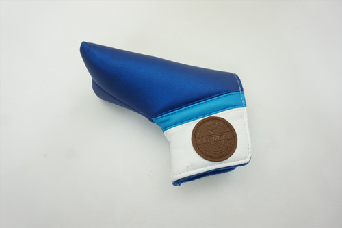 Mizuno Golf M-Craft Patch Blue Putter Headcover Head Cover Excellent HA14-11-23 Mizuno Golf M-Craft Patch Blue Putter Headcover Head Cover Excellent HA14-11-23