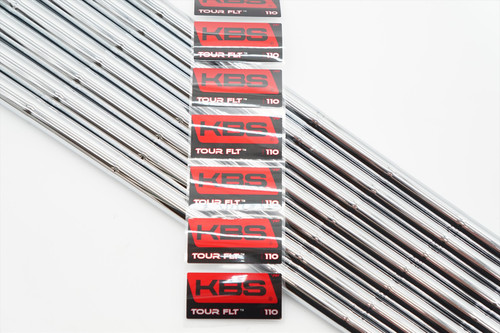 New KBS Tour FLT 110 Regular #4-PW Iron Shaft Set Uncut .355 37.5-40" 1260397