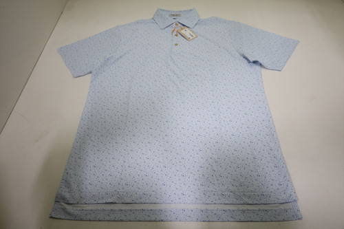 Peter Millar Golf Pattern Polo  Mens Size  Medium WHT Regular  New INV12809248 Peter Millar Golf Pattern Polo  Mens Size  Medium WHT Regular  New INV12809248