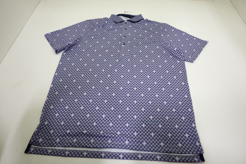 Greyson Golf Two Wolves Micro Polo Mens Size Medium Dewberry New INV12703842