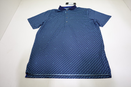 Greyson Golf Poison Dart Polo Mens Size Medium Maltese Blue New INV12704198