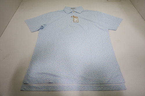 Peter Millar Golf Pattern Polo  Mens Size  Medium WHT Regular  New INV12808699 Peter Millar Golf Pattern Polo  Mens Size  Medium WHT Regular  New INV12808699