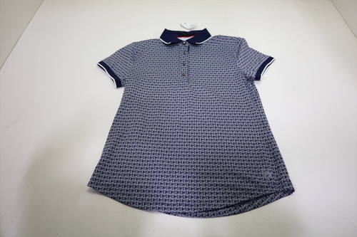 Greyson Monogram Scarlett Polo Womens Size Small Midnight Sky Multi INV12670496