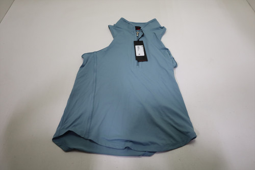 Greyson Sleeveless Vesta Mock Neck Top Polo Womens Size Small Agave INV12689515