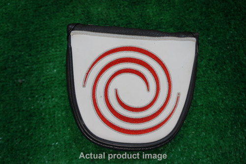 Odyssey Golf Swirl White Heel Shafted Mallet Putter Headcover Good HA14-8-19