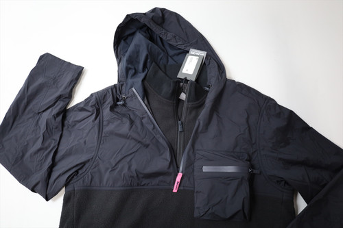 G/Fore STRETCH TECH SHERPA HOODIE Pullover Mens Size Medium ONYX