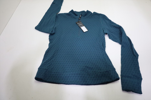 Greyson Diamonds All Day Jacquard Pullover Womens Size Small Aegean INV12689444