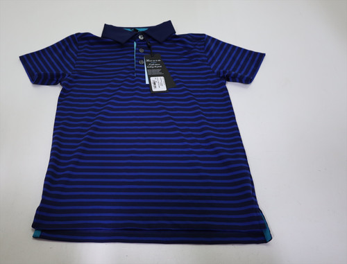 GREYSON Youth Santa Ana Polo Boys Size Small Maltese Blue/Iona New INV12692778