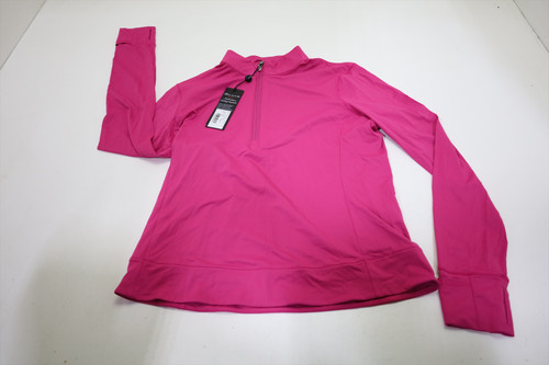Greyson Halley II Quarter Zip Pullover Womens Size Small Lychee New INV12689447