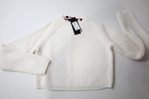 Greyson Athena Cropped Sweater Womens Size Small Arctic Crewneck New INV12667220